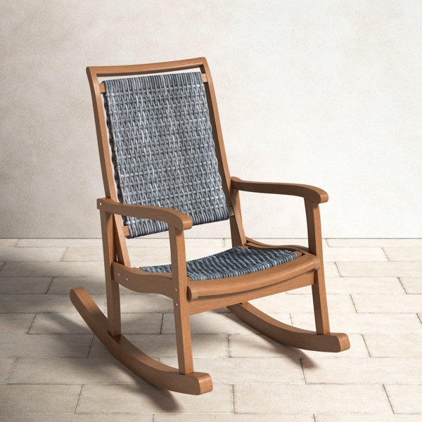 Arnot Eucalyptus Outdoor Rocking Chair & Reviews Birch Lane